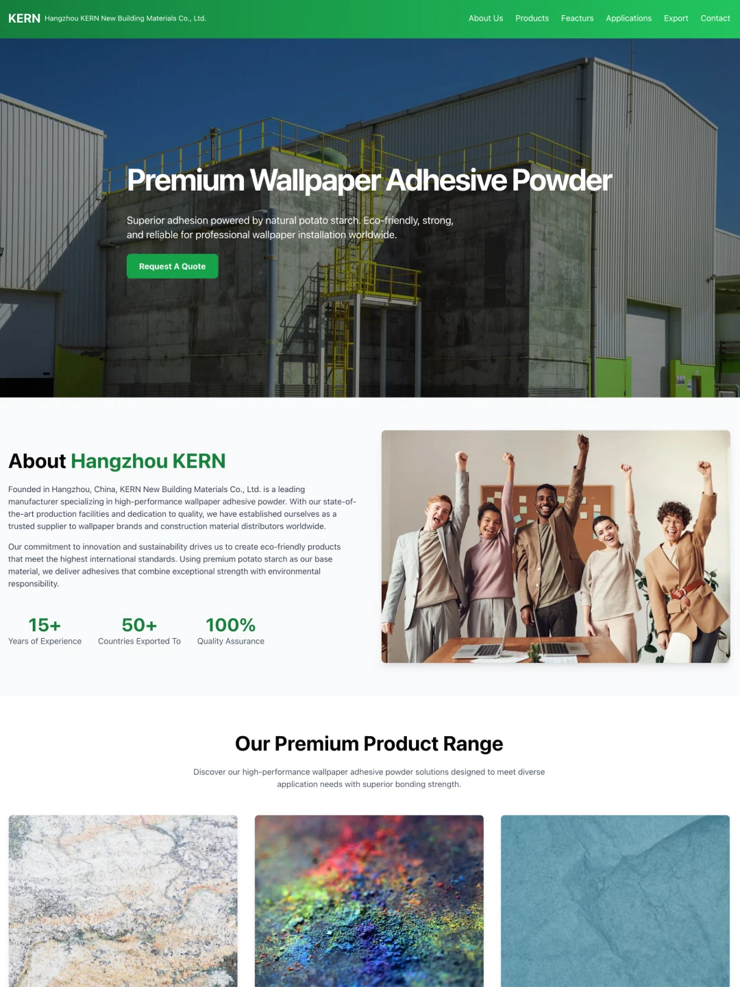 Construction Materials Export Template