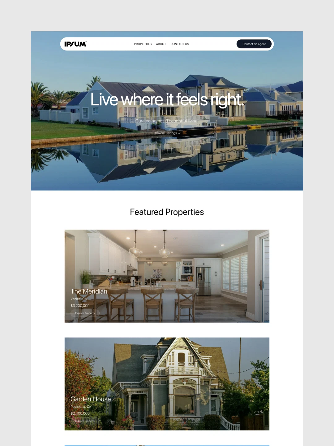 Real Estate Website Template