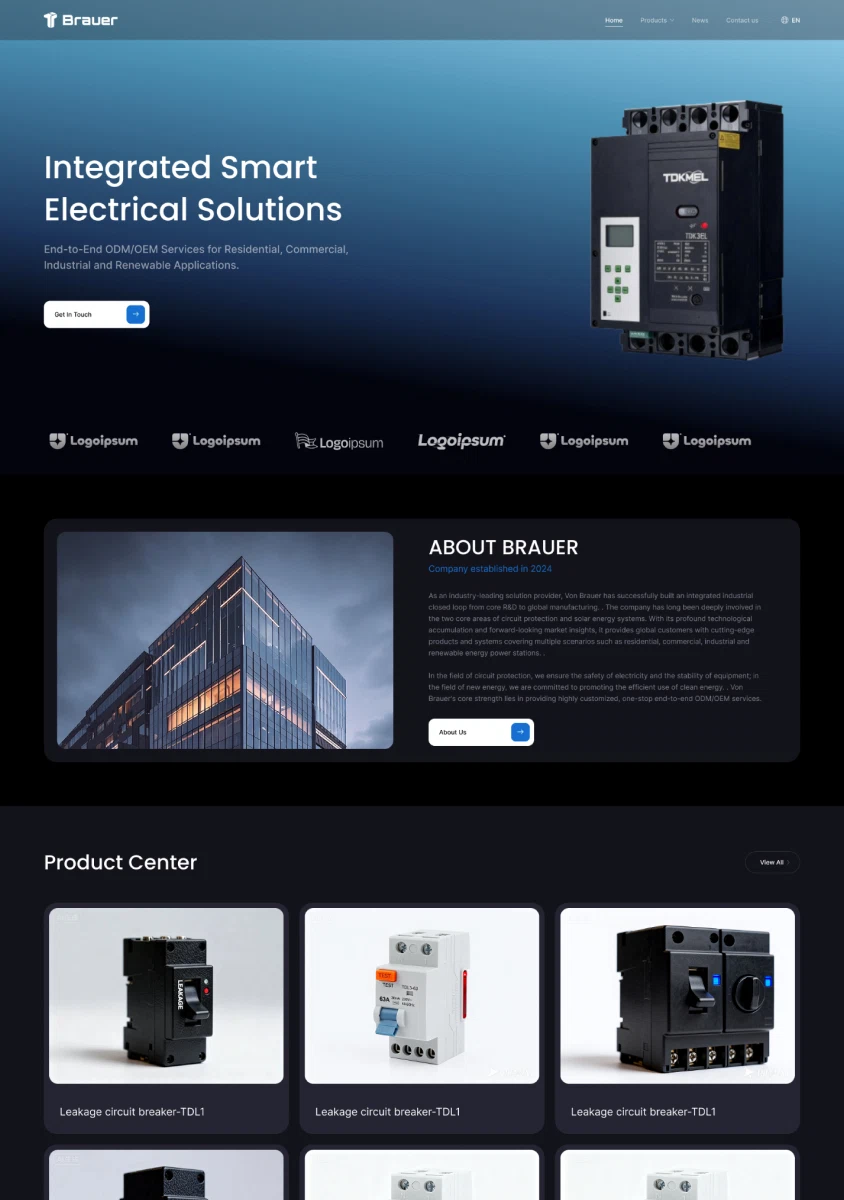 Mechanical Industry Website Template