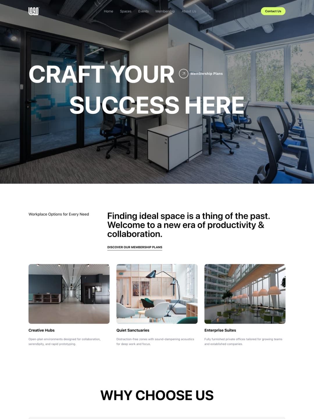 共享空间网站模板