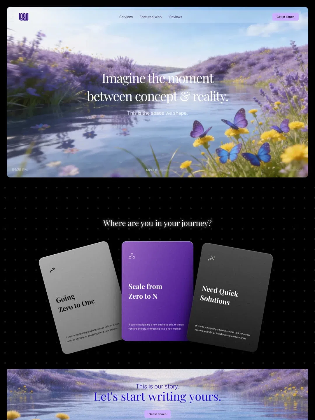 Design Studio Website template preview