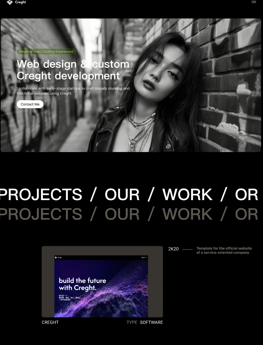 独立设计师作品集模板