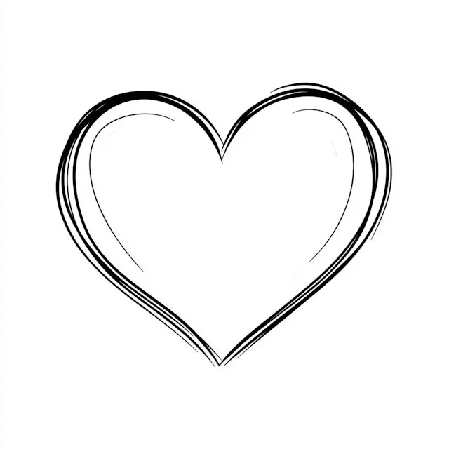 Abstract hand-drawn brushstroke element, light gray sketch