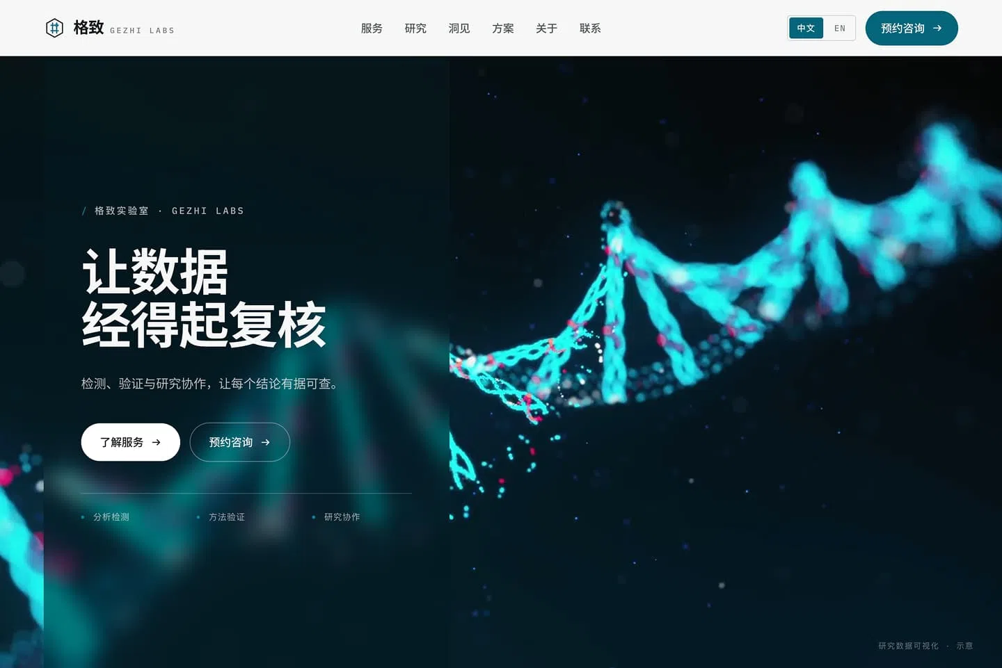 Company Website example preview