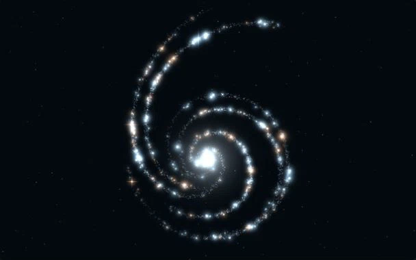 Static cover of the Stellar Spiral particle canvas