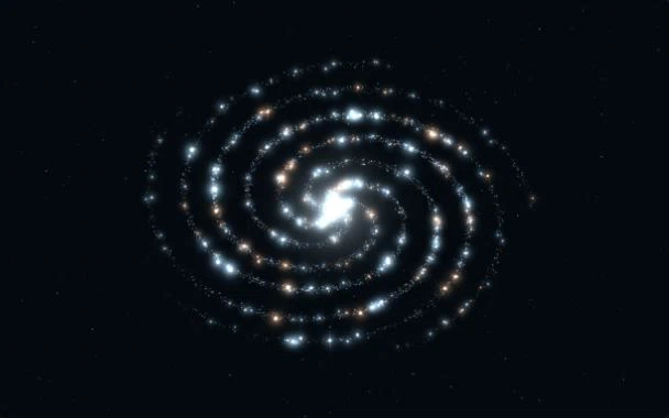 Static cover of the Spiral Galaxy particle canvas