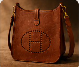 Leather shoulder bags