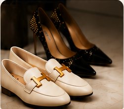 Loafers and high heels