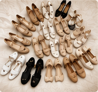 Collection of flats and heels