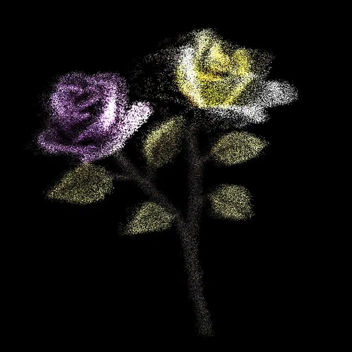Velvet Roses Particle Animation preview