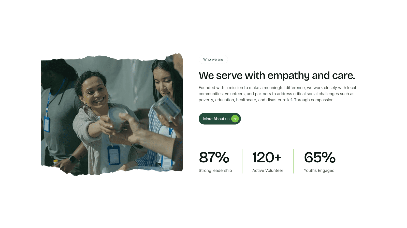 About Us · 01 板块封面