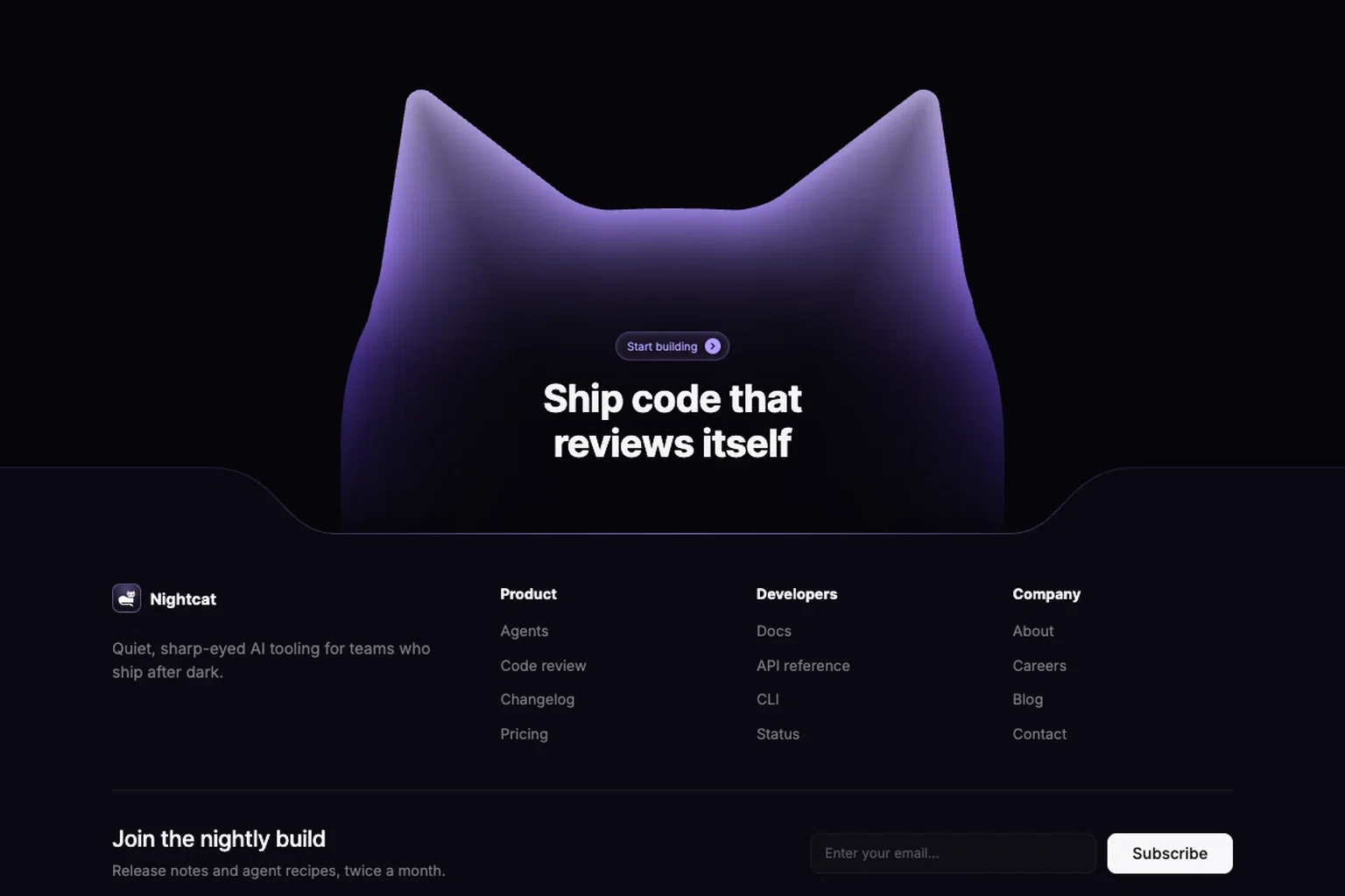 Footer · Nightcat