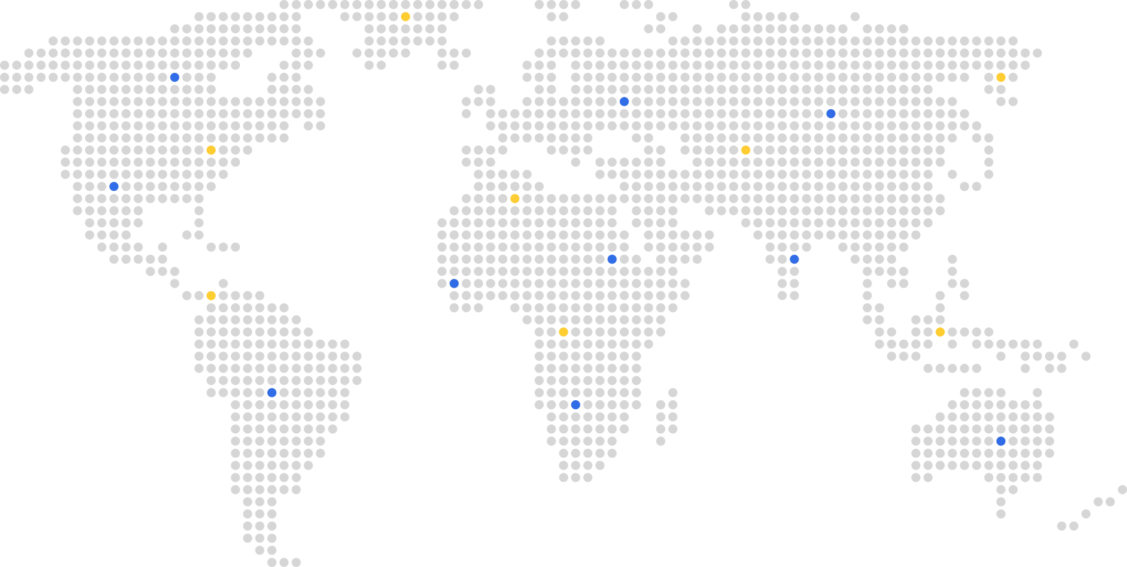 Global partner network map